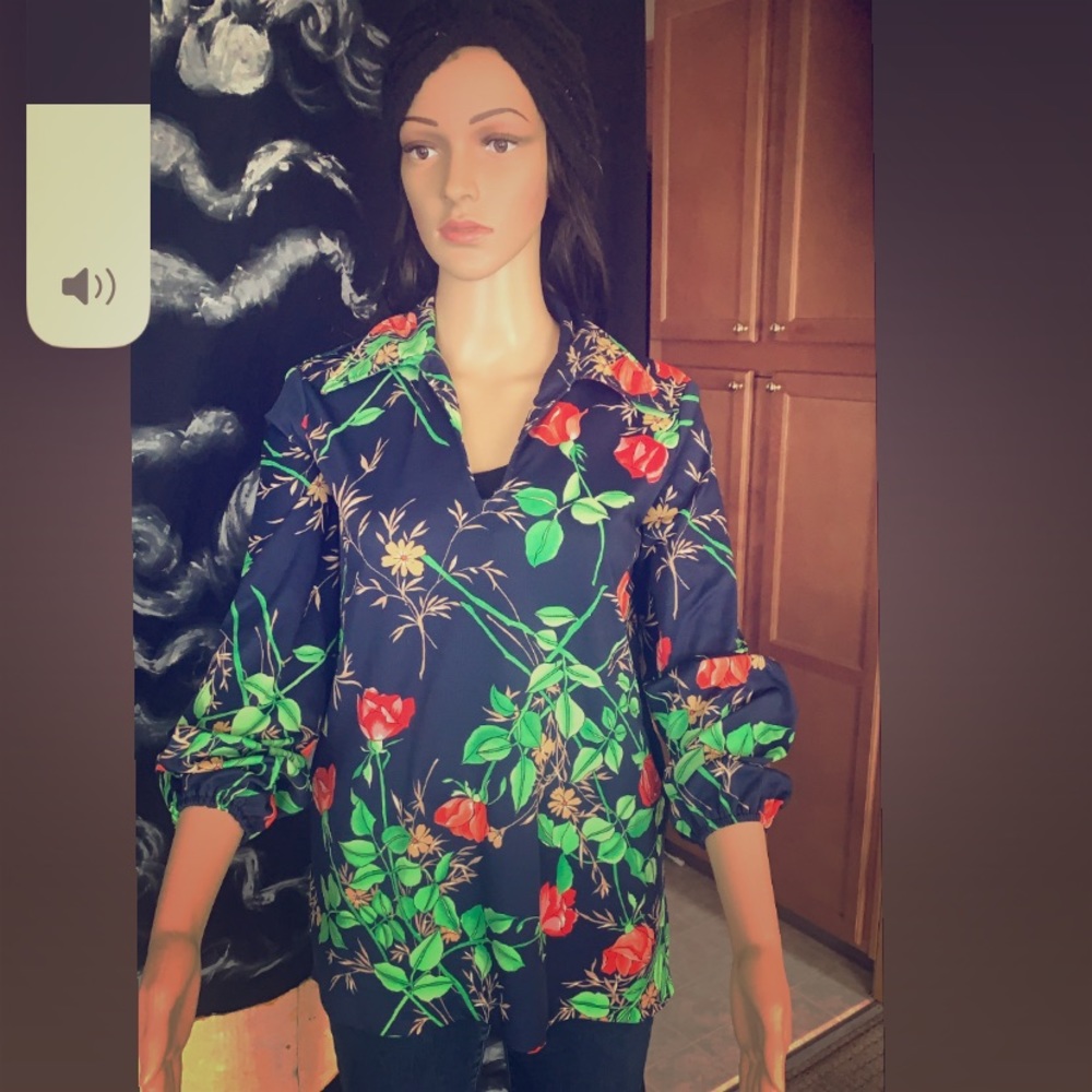 Vintage rose shirt